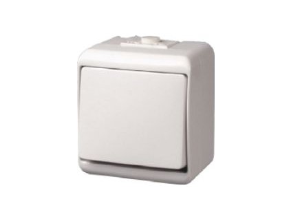 UNIVEX Vypínač č.1 WHE bílá IP44