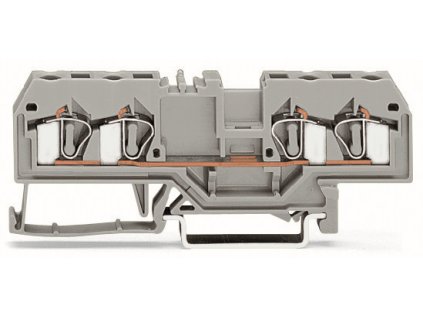 WAGO Svorka 281-652 4vodičová, průchozí, šedá