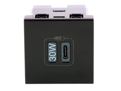 LEGRAND Nabíječka MOSAIC USB C 30W černá
