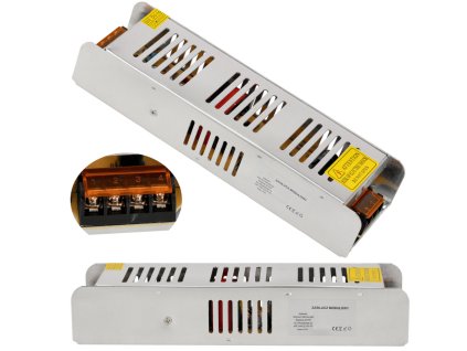 Tenký napájecí zdroj - 12V - 200W - 16,67A - IP20