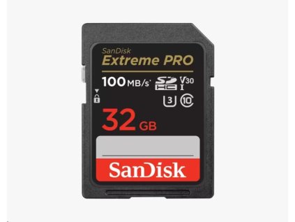 SanDisk SDHC karta 32GB Extreme PRO (100 MB/s Class 10, UHS-I U3 V30)