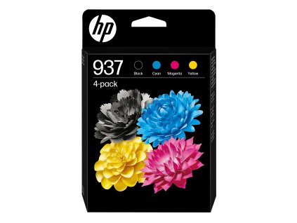 HP 937 CMYK Original Ink Cartridge 4-Pack (1,450 / 800 / 800 / 800 pages)