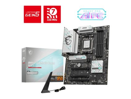 MSI MB Sc AM5 B850 GAMING PLUS WIFI, AMD B850, 4xDDR5, 1xDP, WiFi, ATX