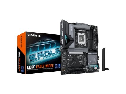 GIGABYTE MB Sc LGA1851 B860 EAGLE WIFI6E, Intel B860, 4xDDR5, 1xDP, 1xHDMI, WiFi, ATX