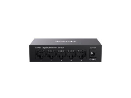 Tenda TEG1005M 5-portový Gigabit Ethernet Switch, 10/100/1000Mbps, Kov