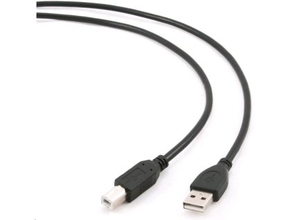 GEMBIRD Kabel USB 2.0 A-B propojovací 3m Professional (černý, zlacené kontakty)