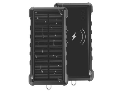 Solární powerbanka VIKING W24W 24000mAh, QC3.0, bezdrátové nabíjení