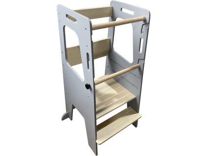 Hračka 2Kids Toys Rostoucí učící věž šedá