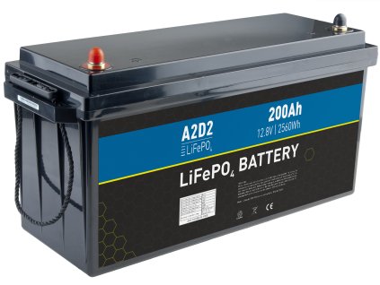 Baterie Avacom A2D2 - LiFePO4 12,8V 200Ah M8 (REPT cells)