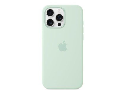 iPhone 16 Pro Max Silicone Case with MagSafe - Akvamarínová