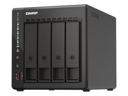 QNAP TS-453E-8G TurboNAS server s RAID, 4GB DDR4, pro 4x3,5/2.5" SATA HDD/SSD (2xUSB3 +2xGLAN datové úložiště)