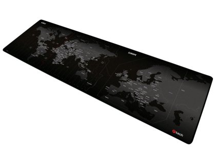 C-TECH podložka pod myš MP-01W (World) mapa světa, 900x270x4mm, obšité okraje