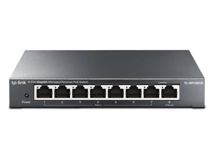 TP-Link TL-RP108GE Reverzní Gigabitový PoE switch, 8 portů