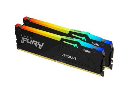 KINGSTON 32GB=2x16GB DDR5 5600MHz CL40 Fury Beast RGB Intel XMP