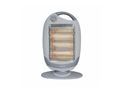 Orava HO-82 halogenový ohřívač, 1200 W, 3 úrovně, oscilace, 18 m2, rukojeť pro přenos, šedá