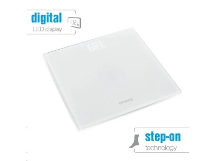 Orava osobní digitální váha, do 180 kg, LED displej, automatické zapnutí dotykem chodidla