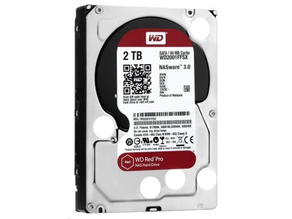 WD RED Pro NAS WD2002FFSX 2TB, SATA III 3.5", 64MB 7200RPM, 164MB/s, CMR