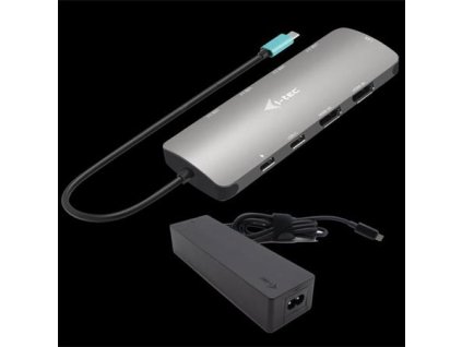 I-tec USB-C Metal Nano 2x HDMI Docking Station, PD 100W + Charger 100W (bundle)
