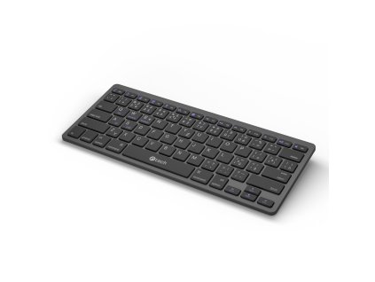 C-TECH klávesnice KB-120S Dual mode, bezdrátová, BT5.0 + 2,4GHz, USB nano receiver, CZ/SK