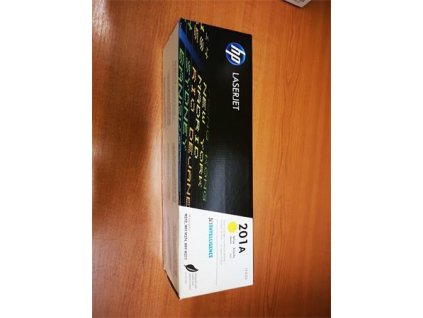 HP toner 201A/Yellow/1400 stran - poškozený obal