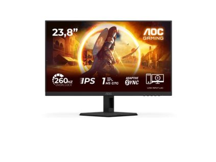 AOC LCD herní 24G4ZRE 23,8" IPS/1920x1080@260Hz/0,3ms/300cd/2xHDMI/DP/VESA