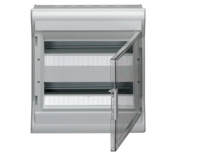 HAGER Skříň VECTOR II VE212L 24TE, průhledná dvířka, IP54