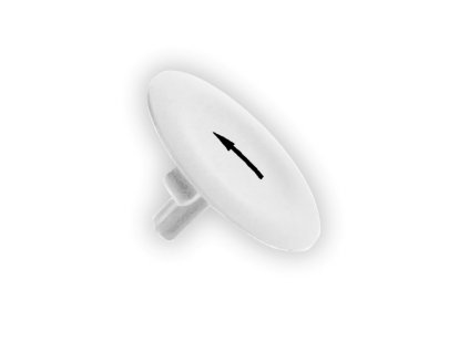 SCHNEIDER Hmatník ZBA334 se symbolem lícující bílý