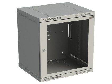 SOLARIX Rozvaděč SENSA 12U 400mm, nástěnný 19", dveře sklo