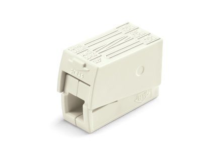 WAGO Svorka 224-112 lustrová, 2vodičová, max. 2,50 mm², bílá