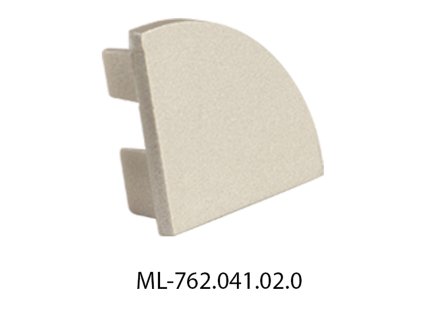 MCLED Koncovka pro RS bez otvoru stříbrná