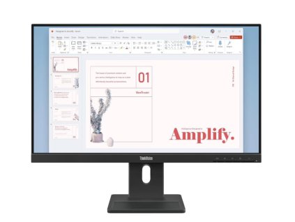 Lenovo LCD E24-40 23,8" FHD IPS/16:9/1920x1080/6ms/250nit/1300:1/HDMI/DP/VGA/Repro/VESA/Pivot/černá