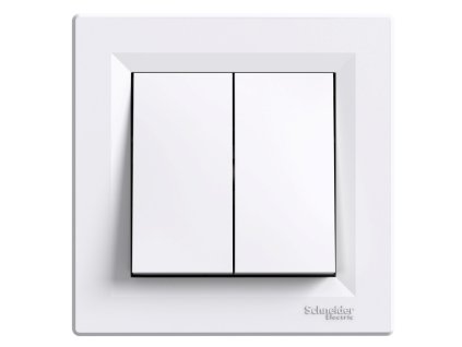 SCHNEIDER Vypínač Asfora č.6+6 bílý bezšroubový