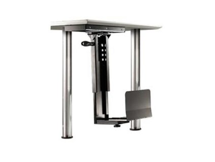 ROLINE Držák PC pod desku stolu, černý, 30kg možnost otočení