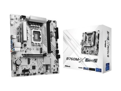 ASRock MB Sc LGA1700 B760M-X Gen5, Intel B760, 2xDDR5, 1xDP, 1xHDMI, mATX