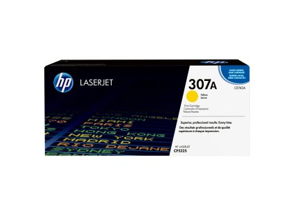 HP 307A Yellow LJ Toner Cart, CE742A (7,300 pages)