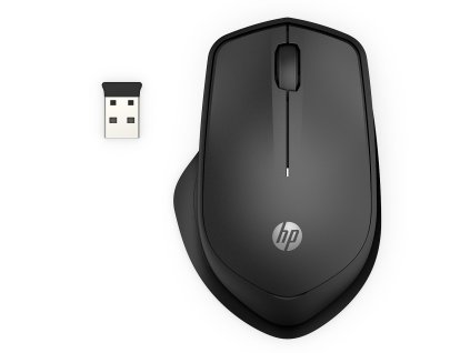 HP 285 Silent Wireless Mouse/Kancelářská/Optická/Pro praváky/1 200 DPI/Bezdrátová USB/Černá