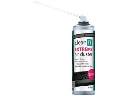 CLEAN IT Stlačený vzduch EXTREME 500g, NEHOŘLAVÝ