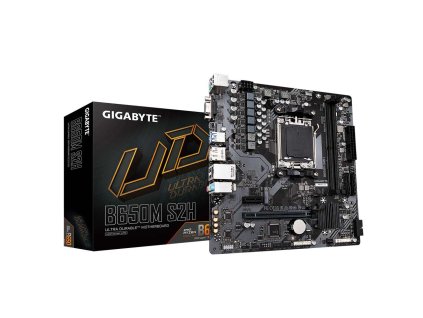 GIGABYTE MB Sc AM5 B650M S2H, AMD B650, 2xDDR5, 1xDP, 1xHDMI, 1xD-Sub, mATX