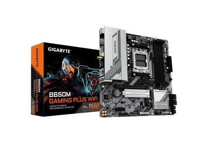 GIGABYTE MB Sc AM5 B650M GAMING PLUS WF, AMD B650, 4xDDR5, 2xDP, 1xHDMI, WiFi, mATX