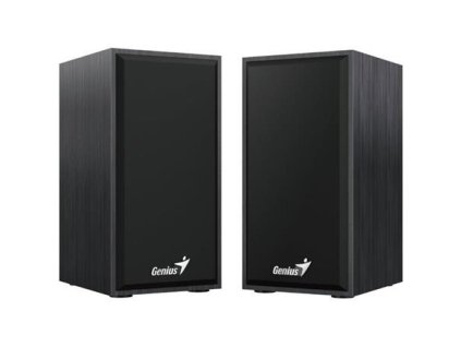 GENIUS repro SP-HF180, 2.0, 6W, USB napájení, 3,5mm jack, dřevěné, černé