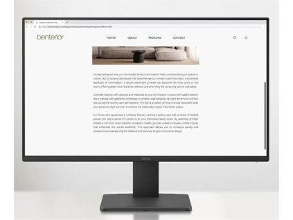 BenQ LCD GW2491 23,8" IPS/1920x1080/5ms/250nits/1300:1/HDMI/DP/VESA/černá