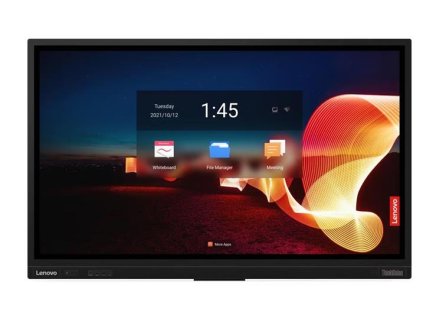 Lenovo LCD T65+Camera 65" IPS Touch/16:9/3840x2160/8ms/400cd/m2/1200:1/5xHDMI/DP/VGA/2xRJ45/USB//USB-C/Repro/VESA/černý