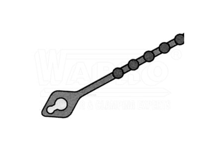 WAPRO Pásek rozdělávací kuličkový 150mm přírodní (100ks)