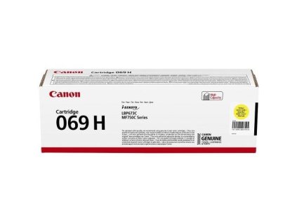 CANON CRG 069 H originální toner yellow pro LBP673Cdw, MF754Cdw a MF752Cdw.