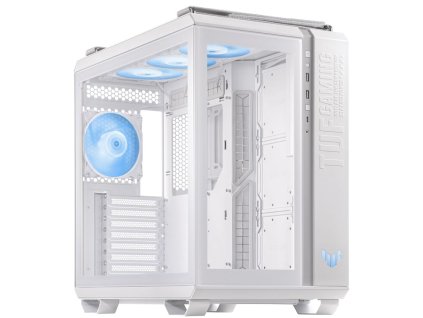 ASUS case TUF GAMING GT502 PLUS, Mid Tower, průhledná bočnice, 4x 120mm ARGB Fan, bílá