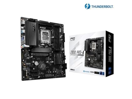 ASRock MB Sc LGA1851 Z890 PRO-A, Intel Z890, 4xDDR5, 1xDP, 1xHDMI, 1xThunderbolt