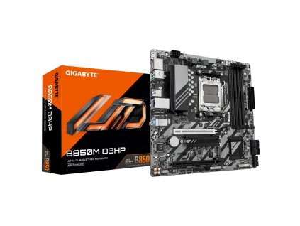 GIGABYTE MB Sc AM5 B850M D3HP, AMD B850, 4xDDR5, 2xDP, 1xHDMI, mATX