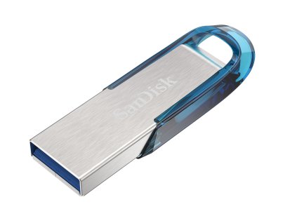 SanDisk Ultra Flair/64GB/USB 3.0/USB-A/Modrá