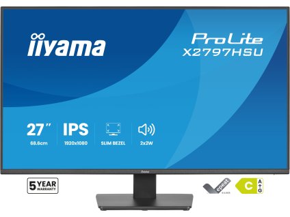 iiyama ProLite/X2797HSU-B1/27''/IPS/FHD/120Hz/4ms/Černá/5R
