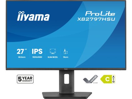 iiyama ProLite/XB2797HSU-B1/27''/IPS/FHD/120Hz/4ms/Černá/5R